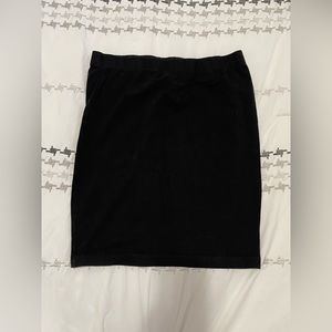 Black Stretch Pencil Skirt